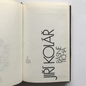 Básně ticha, Jiří Kolář