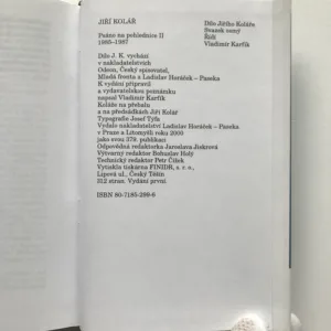 Psáno na pohlednice II (1985-1987), Jiří Kolář