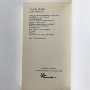 Léta legionů (Historie Františka, Josefa a Jiřího Langerových), František Všetička
