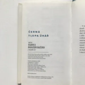 Černá tlupa / Žhář, Egon Hostovský