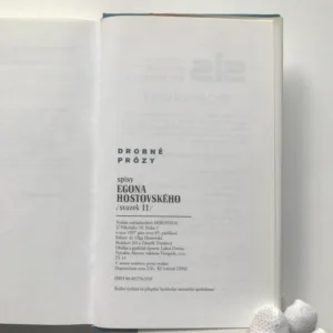 Drobné prózy, Egon Hostovský