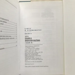 Listy z vyhnanství / Úkryt, Egon Hostovský