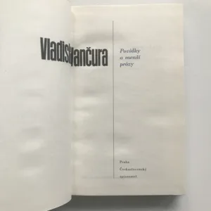 Povídky a menší prózy, Vladislav Vančura