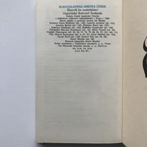 Blahoslavená Anežka Česká (Sborník ke svatořečení), Bohumil Svoboda, kolektiv autorů