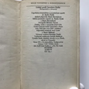 Lidský profil Jaroslava Haška (Korespondence a dokumenty), Radko Pytlík