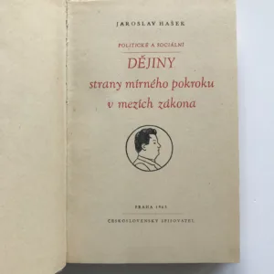 Politické a sociální dějiny Strany mírného pokroku v mezích zákona, Jaroslav Hašek