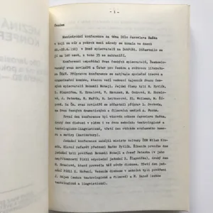 Dílo Jaroslava Haška v boji za mír a pokrok mezi národy (Mezinárodní konference, Dobříš, 20.-22. 4. 1983)