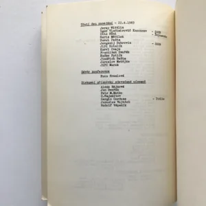 Dílo Jaroslava Haška v boji za mír a pokrok mezi národy (Mezinárodní konference, Dobříš, 20.-22. 4. 1983)