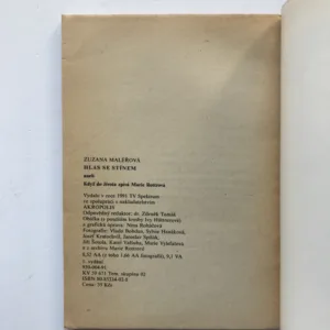 Hlas se stínem aneb Když do života zpívá Marie Rottrová, Zuzana Maléřová