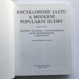 Encyklopedie jazzu a moderní populární hudby (Část věcná), Ivan Poledňák, Antonín Matzner, Igor Wasserberger, kolektiv autorů