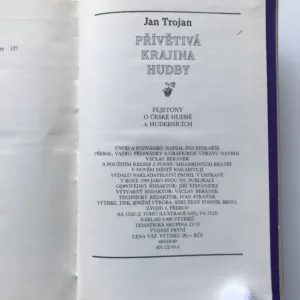 Přívětivá krajina hudby (Fejetony o české hudbě a hudebnících), Jan Trojan