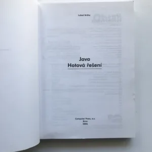 Java – Hotová řešení, Luboš Brůha