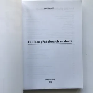 C++ bez předchozích znalostí, David Matoušek