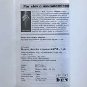 Moderní učebnice programování jednočipových mikrokontrolerů PIC, 1. díl, Jiří Hrbáček