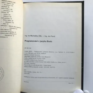Programování v jazyku Basic, Ivo Machačka, Jan Pavlů