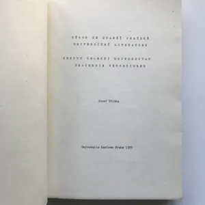Výbor ze starší pražské univerzitní literatury, Josef Tříška