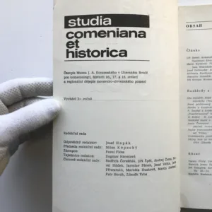 Studia Comeniana et Historica 40 (XX/1990)