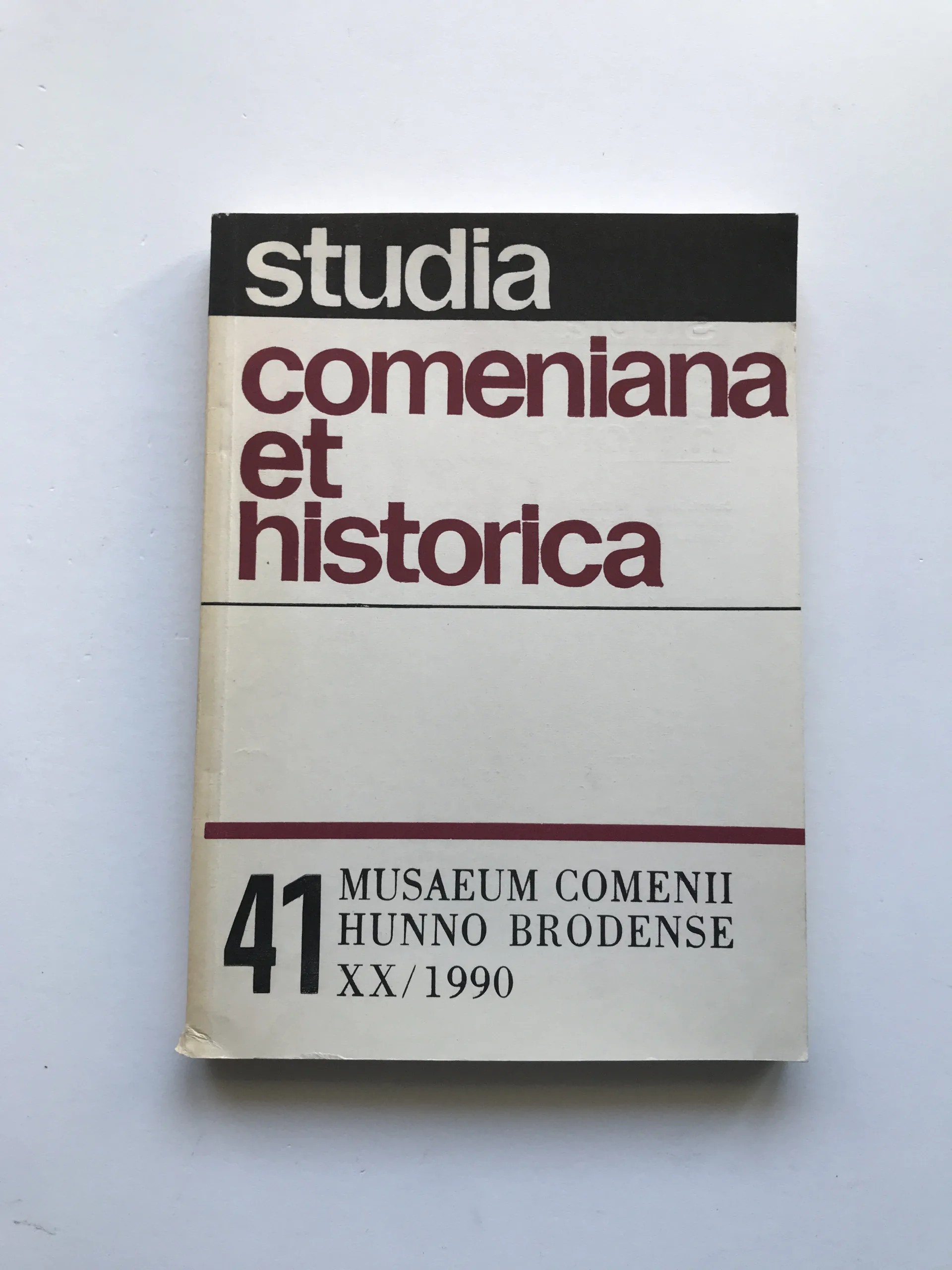 Studia Comeniana et Historica 41 (XX/1990)