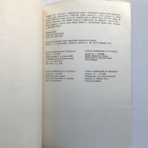 Studia Comeniana et Historica 41 (XX/1990)