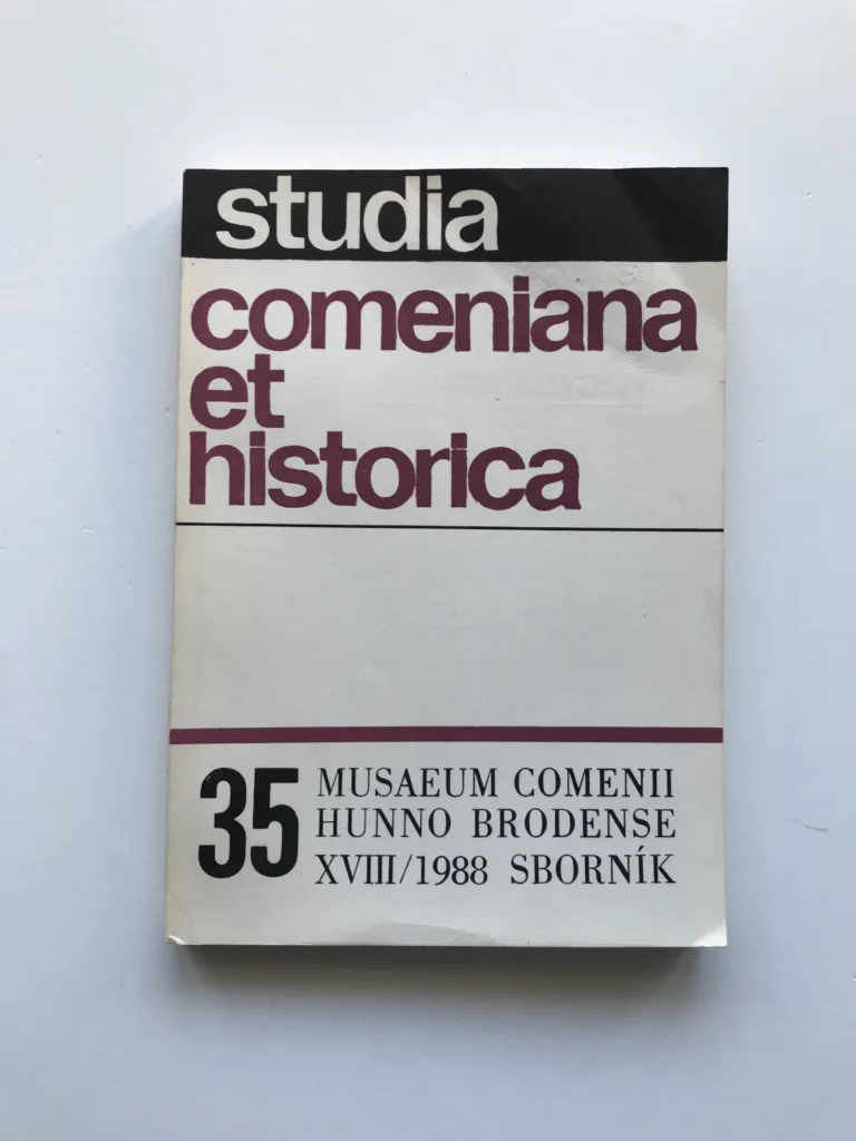 Studia Comeniana et Historica 36 (XVIII/1989), Josef Hapák, kolektiv autorů
