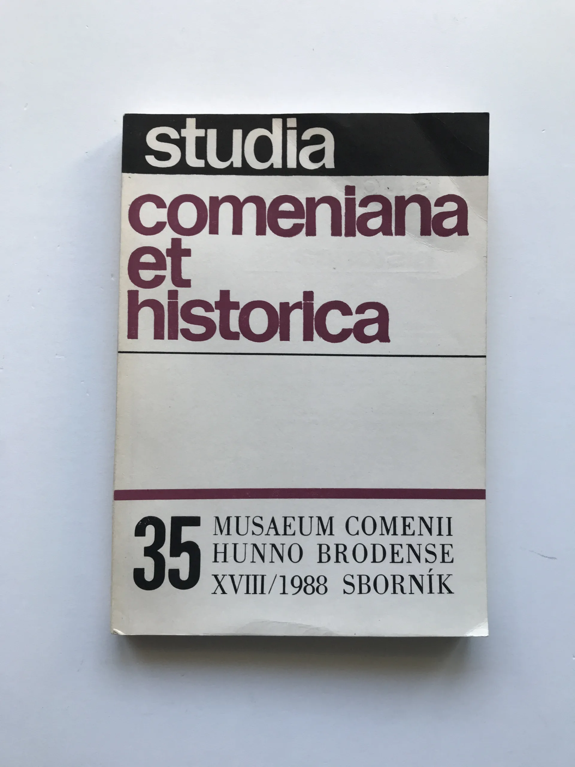 Studia Comeniana et Historica 36 (XVIII/1989), Josef Hapák, kolektiv autorů