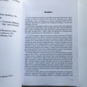 Přednášky z 56. běhu Letní školy slovanských studií