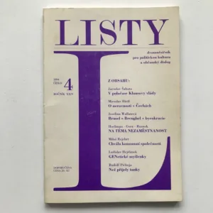 Listy 4/1994 (Dvouměsíčník pro politickou kulturu a občanský dialog)