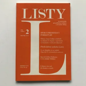 Listy 2/1996 (Dvouměsíčník pro politickou kulturu a občanský dialog)
