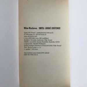 Smysl lidské existence, Milan Machovec