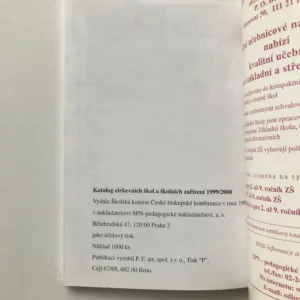 Katalog církevních škol a školských zařízení 1999/2000