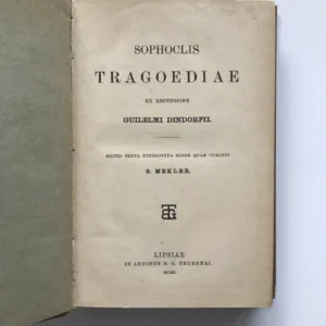 Tragoediae, Sophoclis, Sofoklés