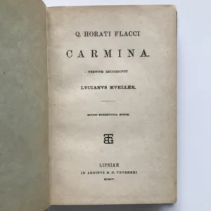 Carmina, Quintus Horatius Flaccus, Lucian Müller