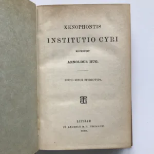 Institutio Cyri, Xenofón, Arnold Hug