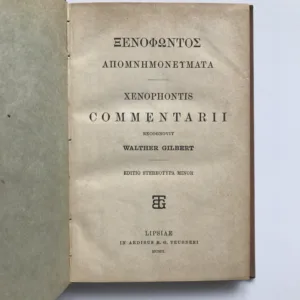 Commentarii, Xenofón, Walther Gilbert