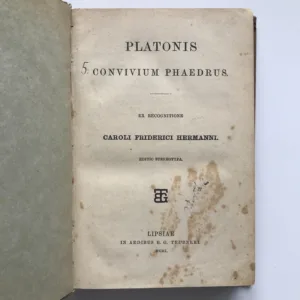 Convivium Phaedrus, Platón, Karl Friedrich Hermann