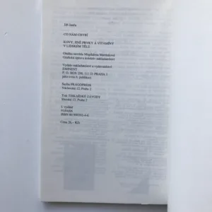 Co nám chybí (Kovy, jiné prvky a vitamíny v lidském těle), Jiří Janča