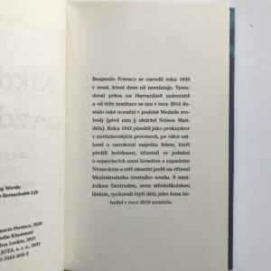 Nikdy se nevzdávej (9 lekcí pro naplněný život), Benjamin Ferencz