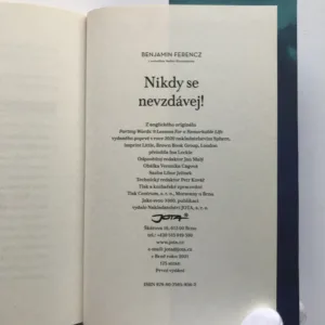 Nikdy se nevzdávej (9 lekcí pro naplněný život), Benjamin Ferencz