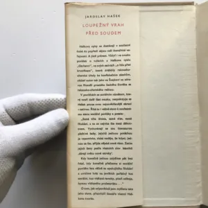 Loupežný vrah před soudem, Jaroslav Hašek