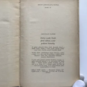 Dobrý voják Švejk před válkou a jiné podivné historky, Jaroslav Hašek