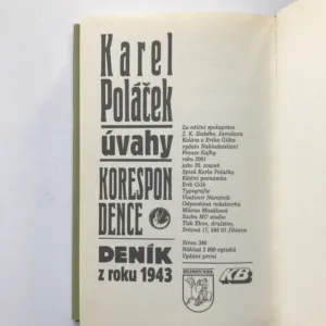 Úvahy / Korespondence / Deník z roku 1943, Karel Poláček