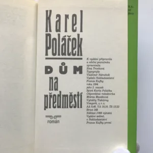 Dům na předměstí, Karel Poláček