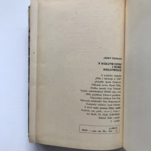 V Hollywoodu i mimo Hollywood (Dnešek a perspektivy filmu a televize v USA), Jerzy Toeplitz