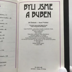 Byli jsme a buben (O hudebním a jiném díle Járy Cimrmana), Jiří Šebánek, Karel Velebný