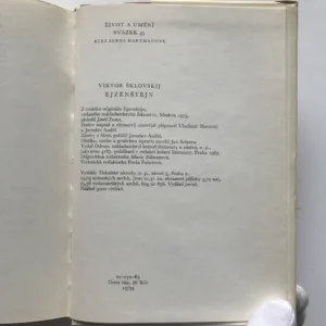 Ejzenštejn, Viktor Šklovskij