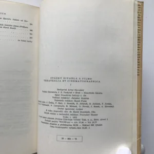 Otázky divadla a filmu I. (Theatralia et cinematographica), Artur Závodský, kolektiv autorů
