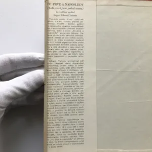 Po prvé a naposledy (Lidé, které jsem potkal cestou), Edvard Valenta, František Tichý