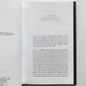 Odpovědi (Rozhovory s Harry Jamesem Cargassem a Michalem Bauerem), Arnošt Lustig