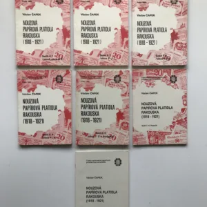 Nouzová papírová platidla Rakouska (1918-1921), sešit č. 1-6, Václav Čapek