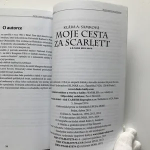 Moje cesta za Scarlett (podpis autorky), Klára A. Samková